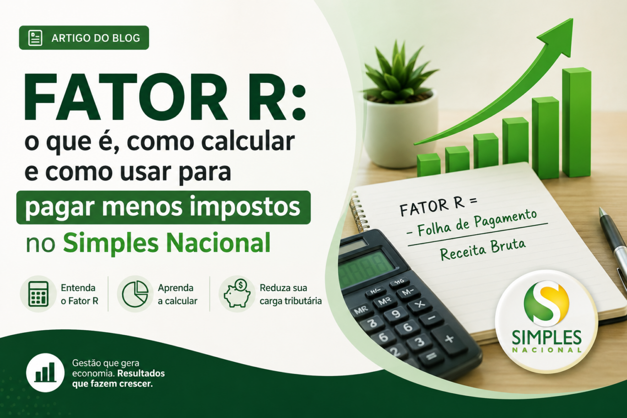 Fator R: o que é, como calcular e como usar para pagar menos impostos no Simples Nacional