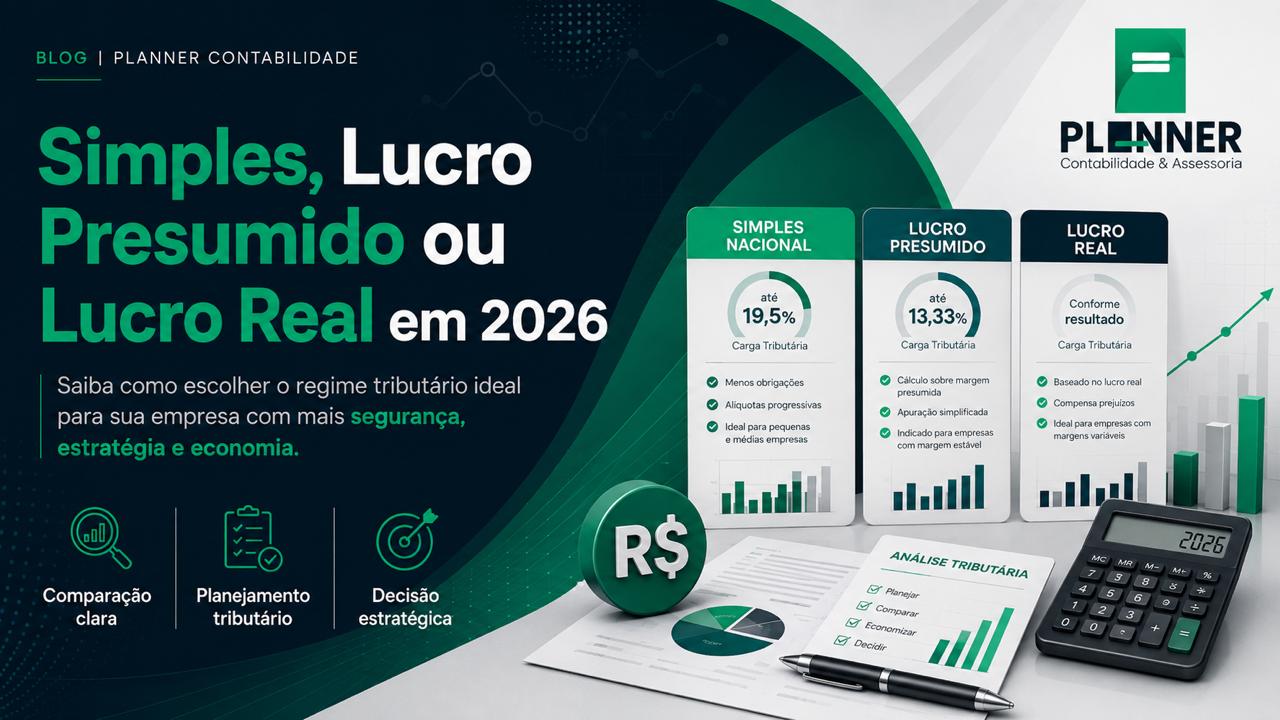 Simples Nacional - Lucro Real - Lucro Presumido