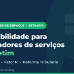 contabilidade para prestadores de serviços em Betim