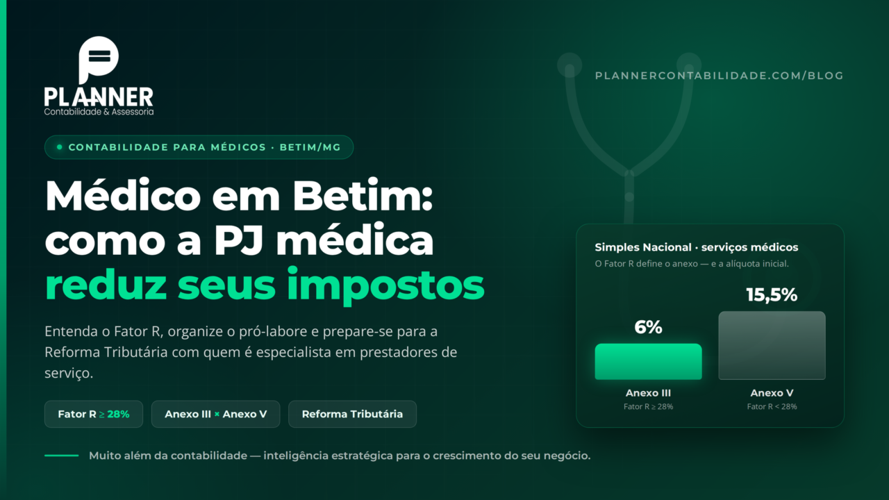 Contabilidade para médicos em Betim